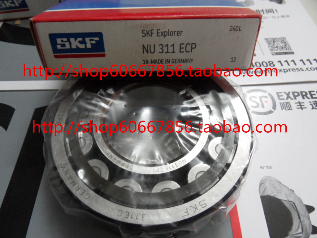 实拍 SKF进口轴承 NU311ECP 55*120*29mm  NU311EC 圆柱滚子轴承