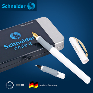Schneider 施耐德德国进口正品镀金笔尖墨囊钢笔金色年华