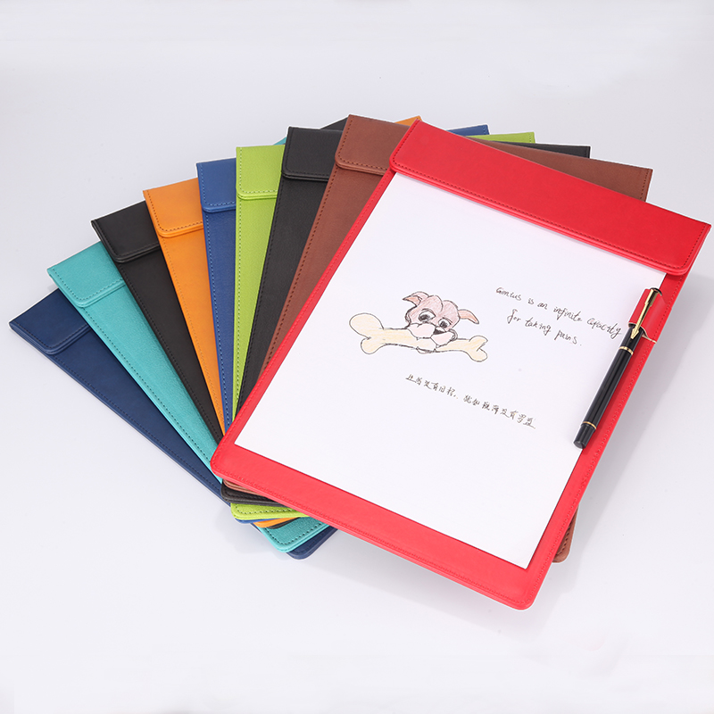 多功能文件板夹a4皮质写字垫板