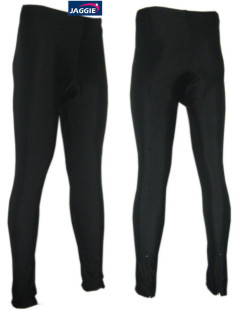 全黑秋冬保暖山地单车自行车骑行抓绒长裤 海绵或硅胶坐垫 4XL