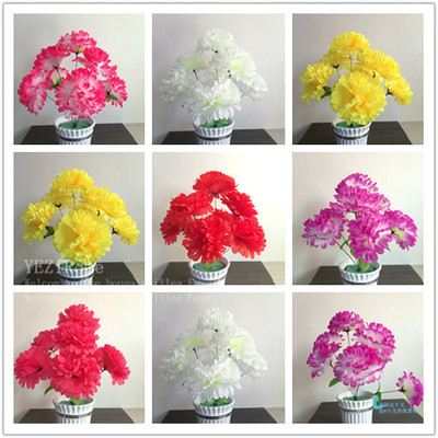 大丽菊仿真扫墓上坟祭奠塑料花