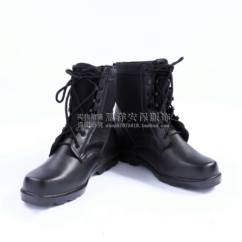 Boots militaires pour homme en cuir - Ref 1399092 Image 1