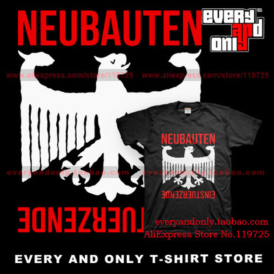 Einstürzende Neubaut/Entrench/Evile后工业捶打金属纯棉短T恤