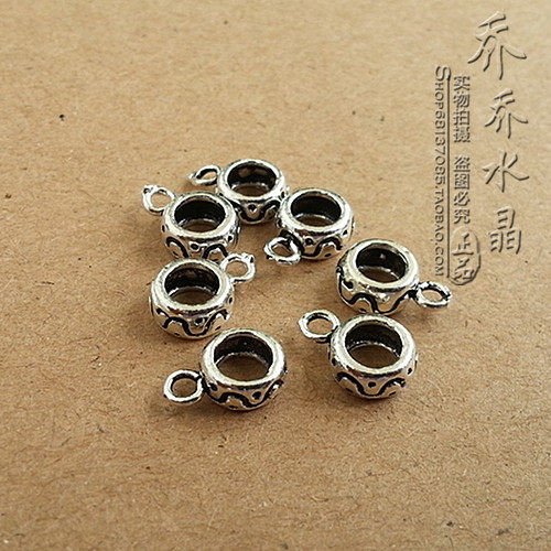 diys925饰品配件纯银银色大孔
