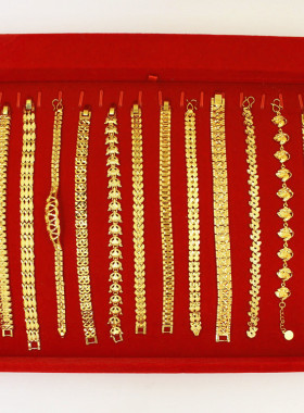 久不掉色欧币越南沙金镀24k饰品