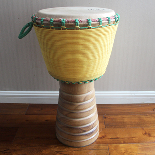 特价包邮 咚咚牌 非洲鼓 整木掏空山羊皮鼓皮 10寸演奏级手鼓