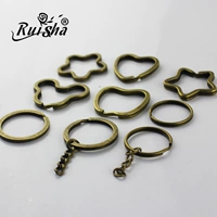 Аксессуар ручной работы, бронзовые аксессуары, брелок для ключей с застежкой, DIY