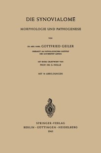 【预订】Die Synovialome: Morphologie Und Pat...