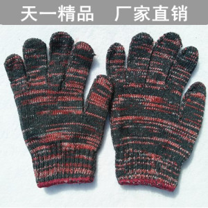 打包用！劳保手套棉线纱手套细纱棉纱工业手套作业防护打包白手套