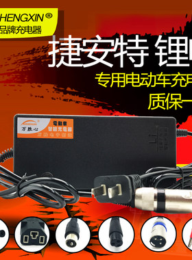 捷安特锂电池电动车自行车充电器 24V36V48V60V42V2A54.6V3A适用