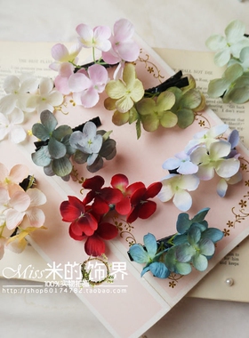 新娘婚纱仿真永生花森系发饰