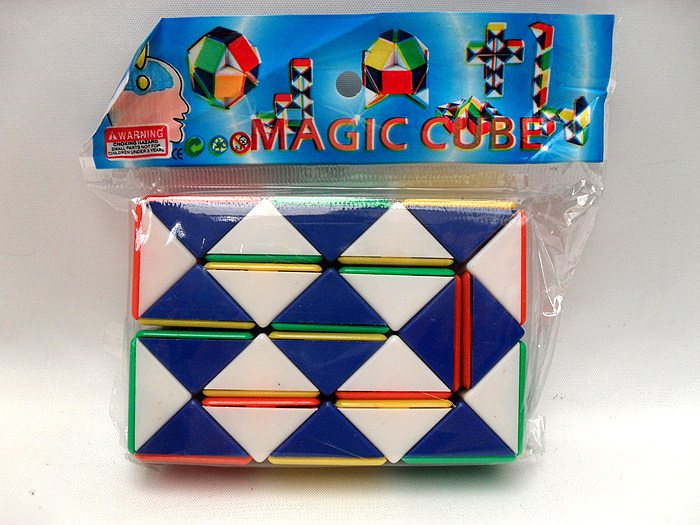 24段儿童百变魔尺 宝宝益智玩具魔棍魔条 怀旧游戏