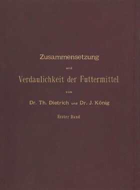 【预订】Zusammensetzung Und Verdaulichkeit D...