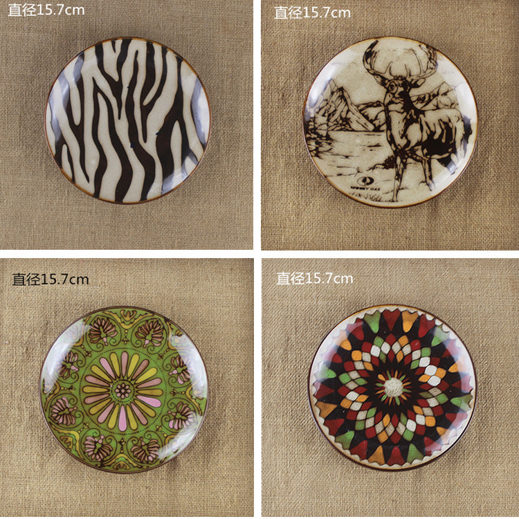 创意陶瓷餐具手绘盘 蛋糕盘 小盘子 碟子 点心盘 陶瓷盘