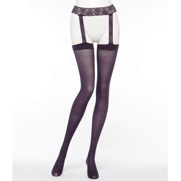 美之密语㊣日本福助 fing系列 蕾丝吊带长筒袜 高端性感高筒袜