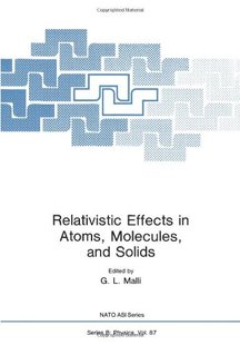 Effects Atoms and Relativistic Molecules Solids 预售