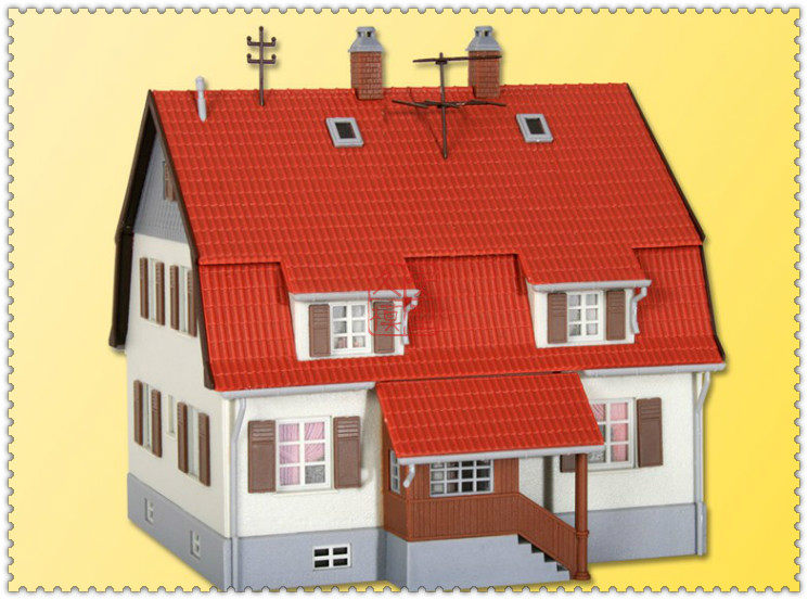 久安铁道 1:87 拼装建筑模型 kibri 38162 带储藏室的现代住宅