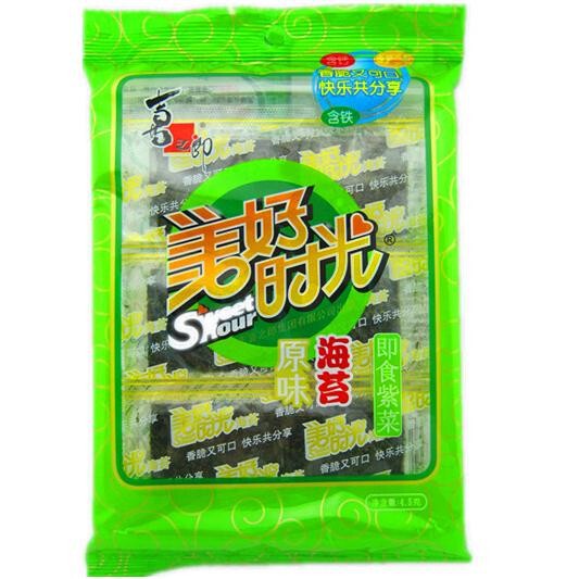 喜之郎海苔 美好时光 原味4.5g 即食紫菜