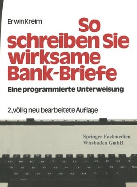 【预售】So Schreiben Sie Wirksame Bankbriefe