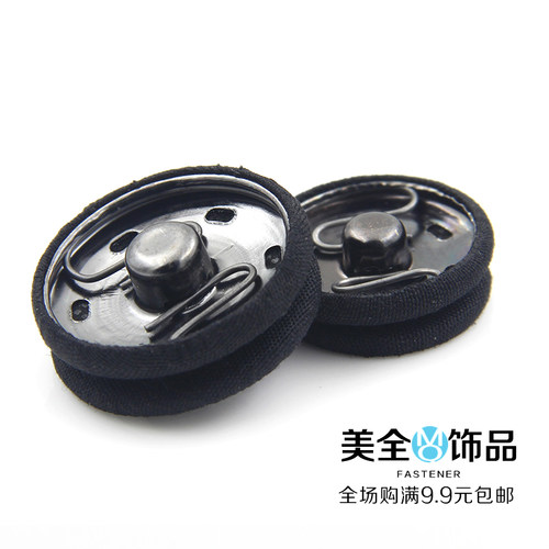 暗扣呢子大衣风衣外套摁扣包布