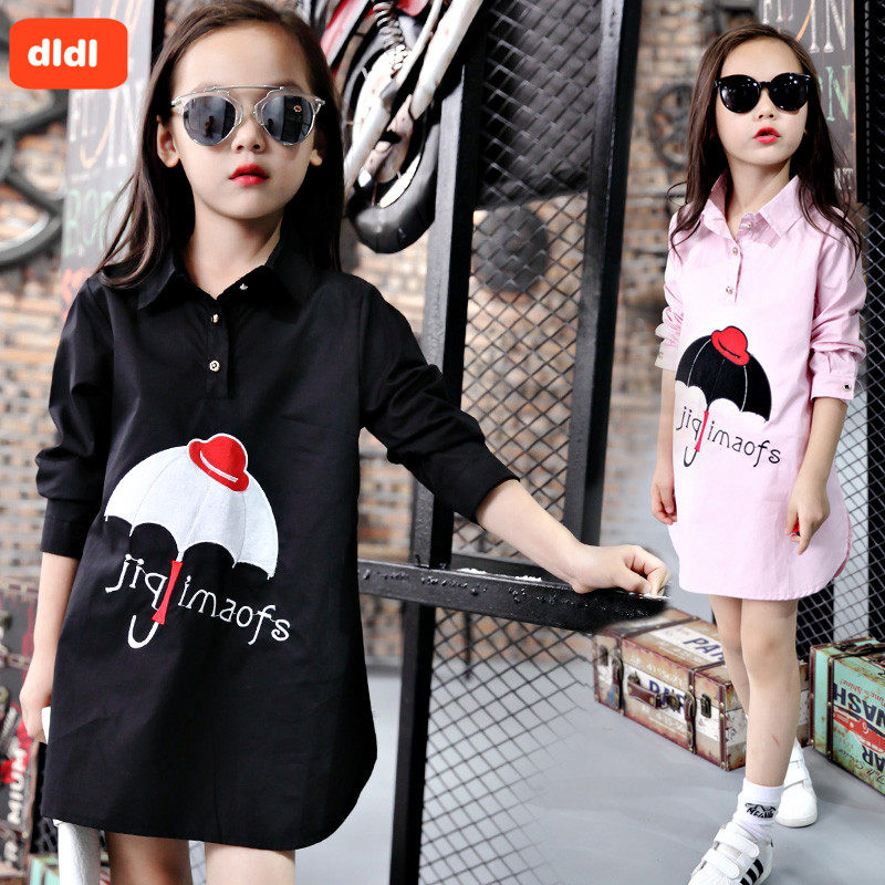 Chemise fille DLDL à manche longue - Ref 2084518 Image 1