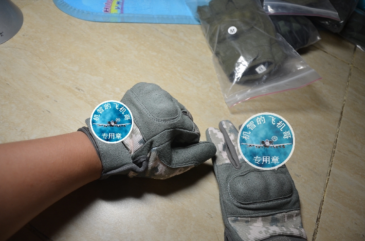 美国菌版acuucp狼迷彩战术手套