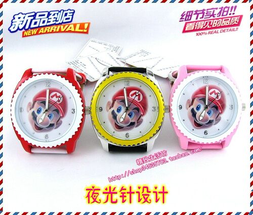 经典卡通学生蓝色女表