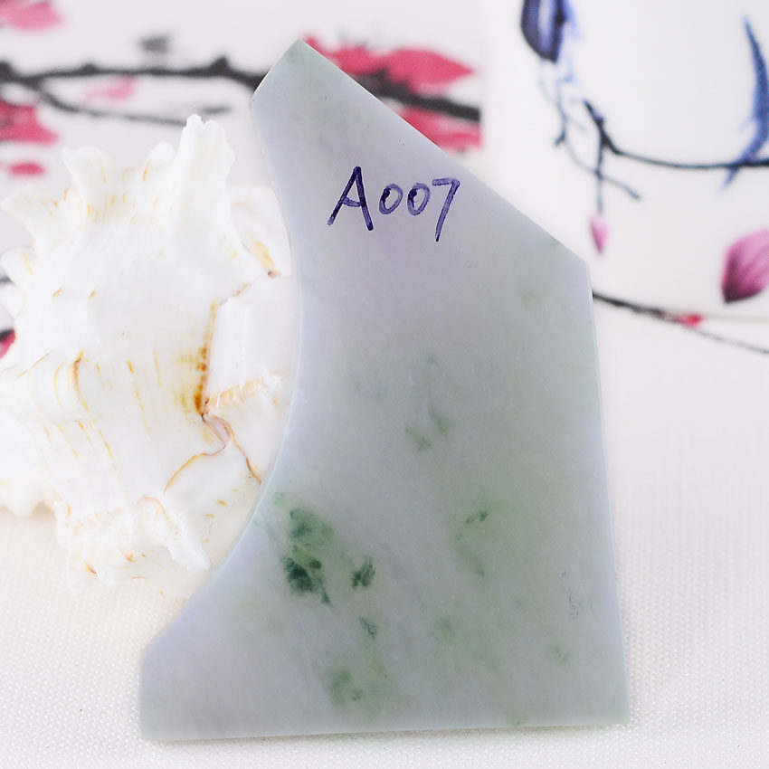 宏荔珠宝翡翠 正品A货玉器冰种飘花翡翠原料明料玉石片料A007