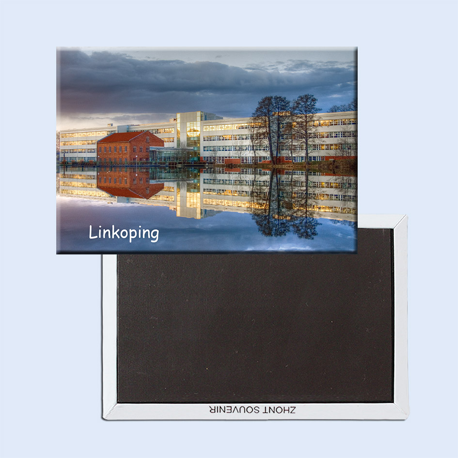 定制瑞典林彻平市 旅游度假纪念品 创意冰箱贴磁贴20792