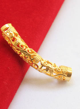 精美镂空路路通沙金不掉色吊坠