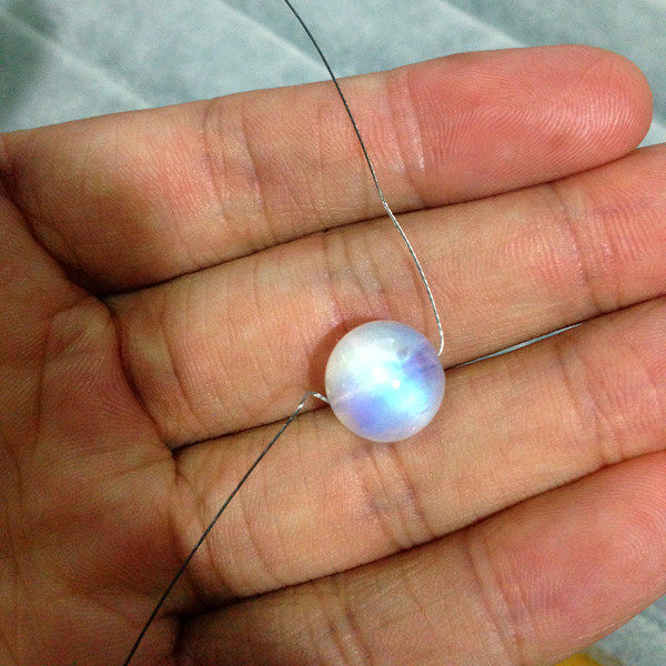 白水体玻璃体蓝光9到月光石散珠