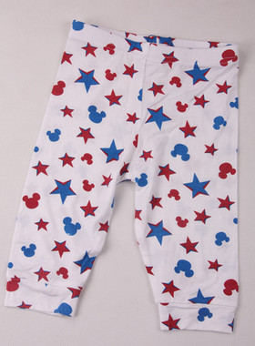 三枪迪士尼少儿内衣专柜正品68180女童莫代尔打底裤米奇印花中裤