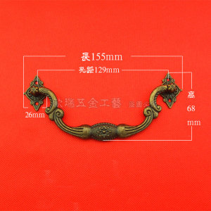 厚特大柜门拉手抽屉拉手木盒拉手箱拉手复古拉手八星拉手木箱提手