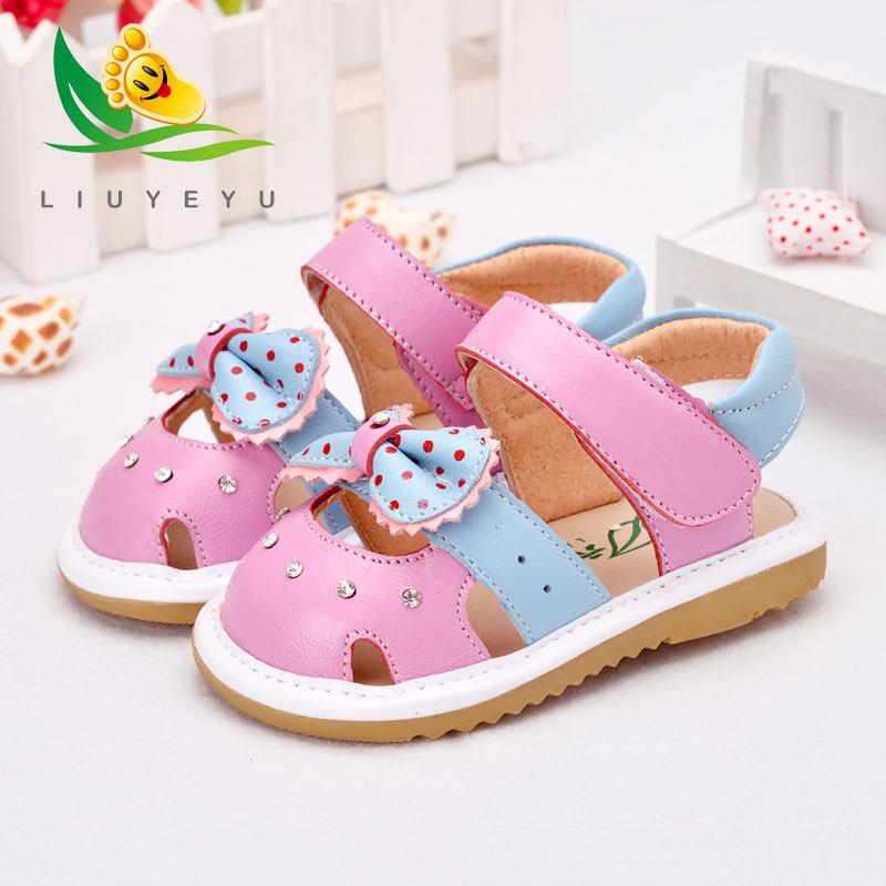 Chaussures enfants en cuir suture de voiture pour été - Ref 1039011 Image 1