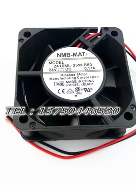 NMB 2410ML-05W-B60/B69 6025 24V 0.17A 6厘米 变频器 ABB 风扇