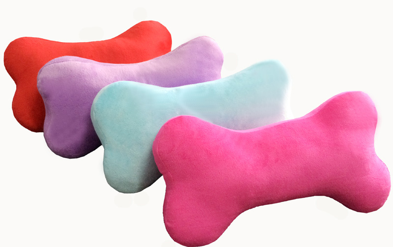 骨头汽车靠垫午睡枕毛绒玩具包邮