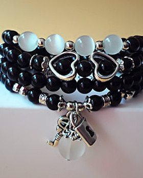 S395天然水晶串珠手链