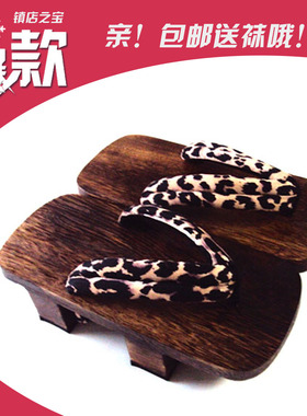 镇店之宝薛氏厂家直销cos凉鞋拖鞋男人字拖男款二齿木屐 （包邮）