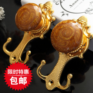 轻奢窗帘挂钩墙钩壁钩 挂件 装 饰钩衣架钩固定钩绑球钩挂球钩欧式