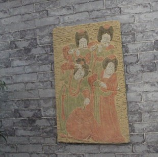 仿古浮雕背景墙饰挂件家居饰品中式 天籁之音 复古中国风美女壁饰