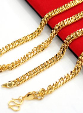 送朋友不褪色黄金项链