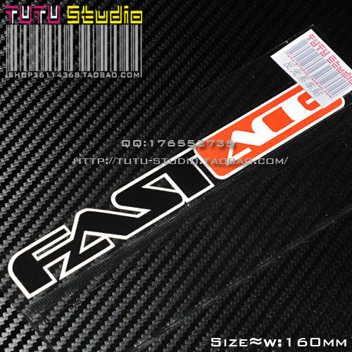 TUTU圖圖車貼-台湾法斯特FAST ACE A款-红白黑-反光贴 贴花 贴纸