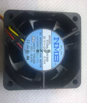 NMB美蓓亚 3110ML-05W-B69 6025 24V 110hA 双滚珠变频器风扇