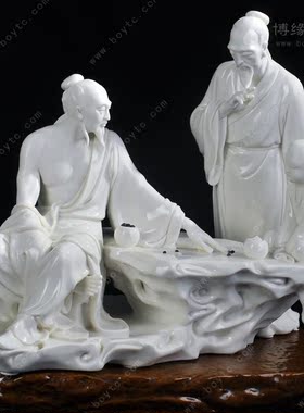 工艺德化白瓷商务礼品人物雕塑