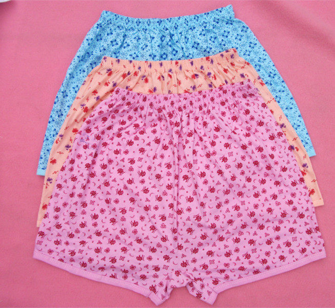 全棉平角裤中老年内裤 32支全棉女士安全裤 中老年花布平角裤,女士内衣/男士内衣/家居服,女安全裤,淘宝优惠券,粉丝福利购,淘宝优惠卷