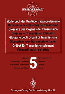 【预订】Worterbuch Der Kraftubertragungselemente