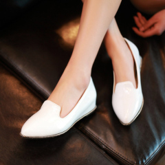 2015 spring height increasing shoes designer shoes fashion casual shoes simple, versatile shoes asakuchi wedges