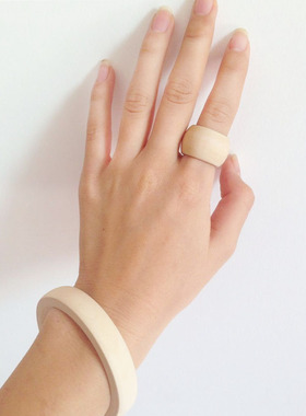 木戒指木指环毛胚木胎宽女复古时尚原木手工diy漆画材料饰品配件