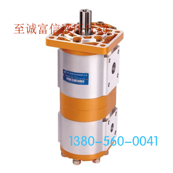 合肥长源液压机双联齿轮油泵CBNL9-F563/F520-BFPL压力泵环卫车泵