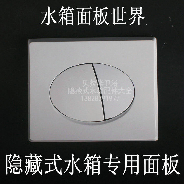 统用隐藏式水箱按纽面板蹲便入墙水箱冲水按板水箱配件大小按纽方
